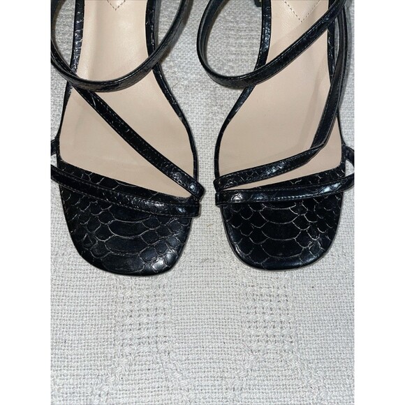 Aldo Women’s Strappy Dress Shoes Size 8 M Black Going Out Party Fun - Picture 7 of 12